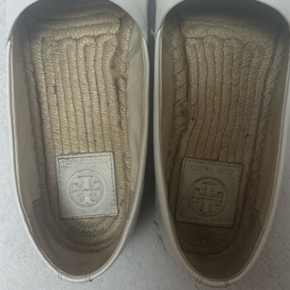 ✨Rare✨ Tory Burch Colorblock Leather Espadrilles in White & Black - Picture 5 of 5